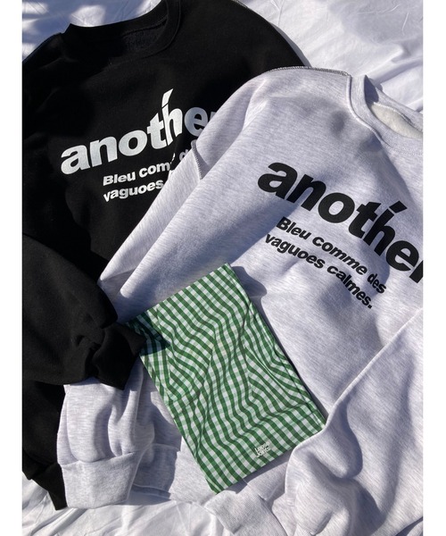 WC（ダブル シー）の「anotherロゴビッグスウェット（スウェット・レディース・ブラック/グレー・FREE）」の3枚目の写真