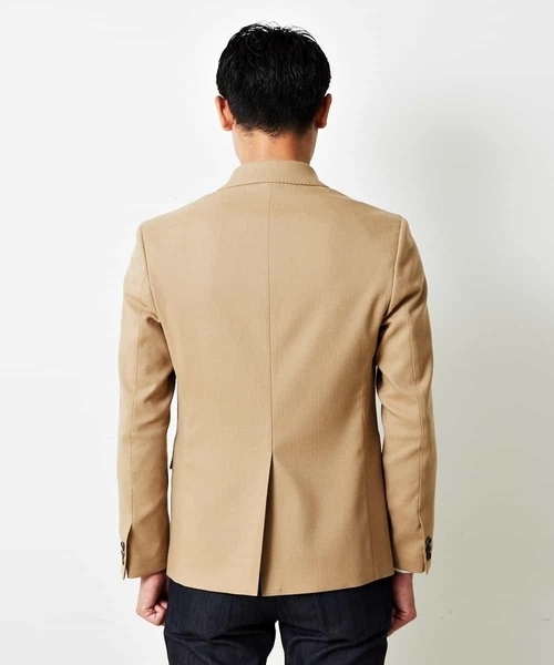 MICHEL KLEIN HOMME (ミッシェルクランオム)の「ジャケット(ウェービングストレッチ)(テーラードジャケット・メンズ・ベージュ/ブラック・46)」の6枚目の写真