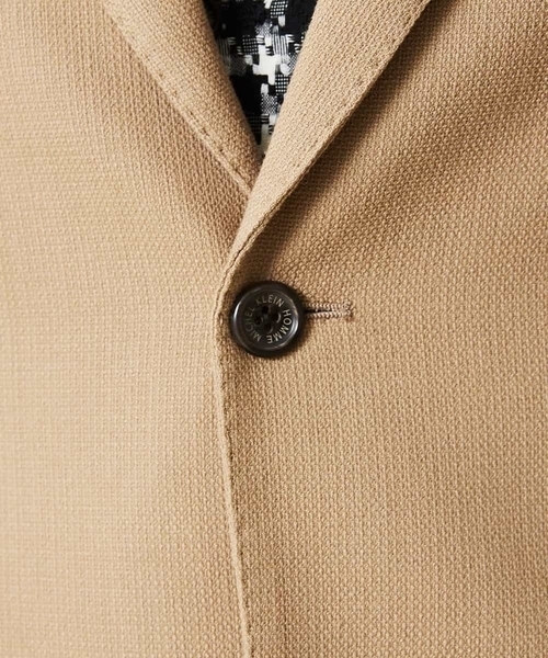 MICHEL KLEIN HOMME (ミッシェルクランオム)の「ジャケット(ウェービングストレッチ)(テーラードジャケット・メンズ・ベージュ/ブラック・46)」の10枚目の写真