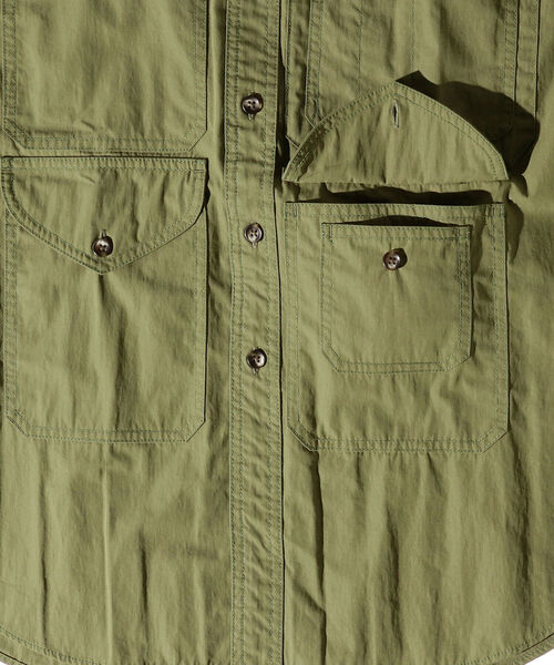 BEAMS PLUS（ビームスプラス）の「BEAMS PLUS / コンフォート クロス アドベンチャー シャツ（シャツ/ブラウス・メンズ・オリーブ/ネイビー・L/S/XL/M）」の15枚目の写真