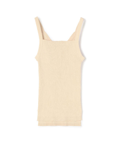 TOMORROWLAND （トゥモローランド）の「コットンリブ キャミソール（キャミソール・レディース・ホワイト系/ライトベージュ/ブルー系その他2/ブルー系その他4/ピンク/ホワイト・S）」の3枚目の写真