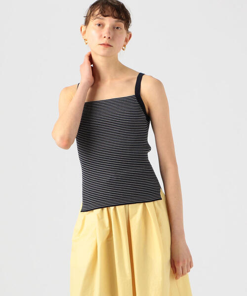 TOMORROWLAND （トゥモローランド）の「コットンリブ キャミソール（キャミソール・レディース・ホワイト系/ライトベージュ/ブルー系その他2/ブルー系その他4/ピンク/ホワイト・S）」の5枚目の写真