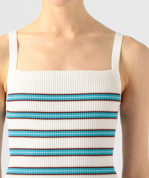 TOMORROWLAND （トゥモローランド）の「コットンリブ キャミソール（キャミソール・レディース・ホワイト系/ライトベージュ/ブルー系その他2/ブルー系その他4/ピンク/ホワイト・S）」の14枚目の写真