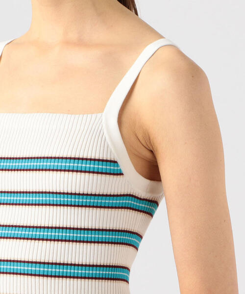 TOMORROWLAND （トゥモローランド）の「コットンリブ キャミソール（キャミソール・レディース・ホワイト系/ライトベージュ/ブルー系その他2/ブルー系その他4/ピンク/ホワイト・S）」の16枚目の写真