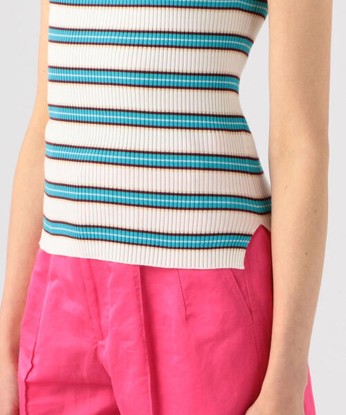 TOMORROWLAND （トゥモローランド）の「コットンリブ キャミソール（キャミソール・レディース・ホワイト系/ライトベージュ/ブルー系その他2/ブルー系その他4/ピンク/ホワイト・S）」の17枚目の写真