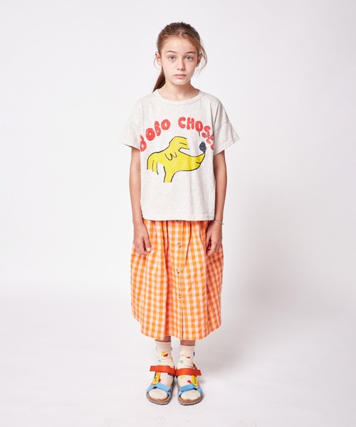 BOBO CHOSES（ボボショーズ）の「Sniffy Dog short sleeve T-shirt（Tシャツ/カットソー・キッズ・アイボリー・2-3Y/4-5Y/6-7y/8-9y/10-11y）」の8枚目の写真