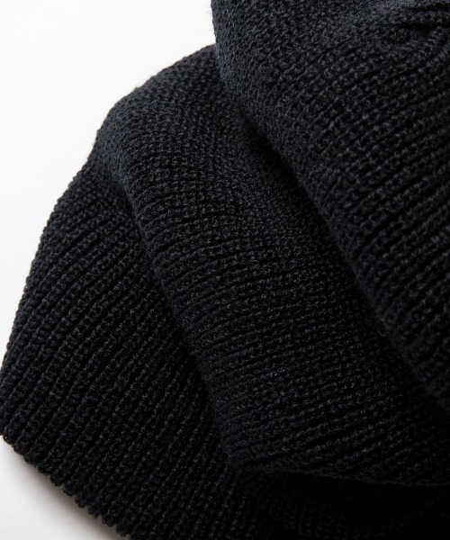 68&brothers（シックスティエイトアンドブラザーズ）の「xPRAN Acrylic Watch Cap w/Wappen（ニットキャップ/ビーニー・メンズ・ブラック/ロイヤルブルー・ONE SIZE）」の6枚目の写真