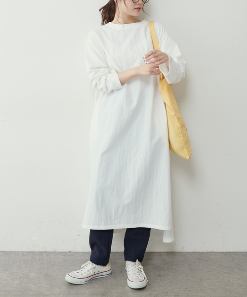 PUAL CE CIN（ピュアルセシン）の「【Ｄu noir】前後切替ワンピース（ワンピース・レディース・ブラック/オフホワイト/ベージュ・FREE）」の7枚目の写真