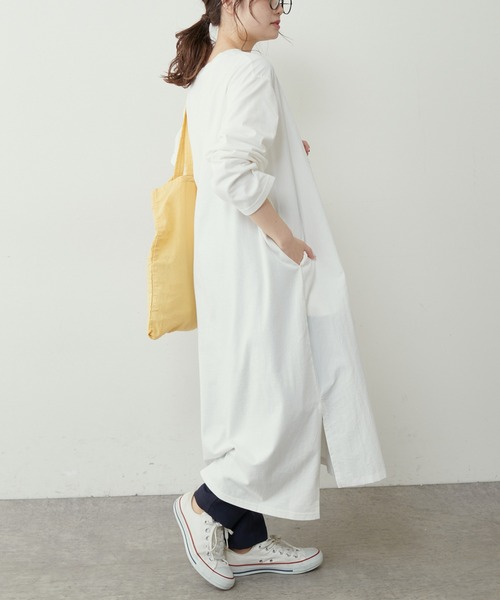 PUAL CE CIN（ピュアルセシン）の「【Ｄu noir】前後切替ワンピース（ワンピース・レディース・ブラック/オフホワイト/ベージュ・FREE）」の8枚目の写真