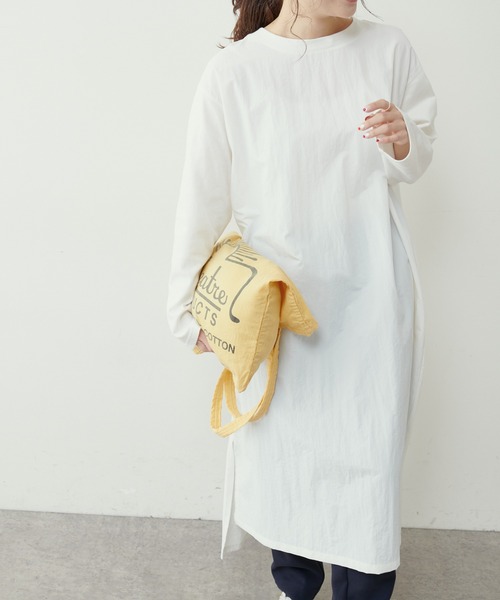 PUAL CE CIN（ピュアルセシン）の「【Ｄu noir】前後切替ワンピース（ワンピース・レディース・ブラック/オフホワイト/ベージュ・FREE）」の6枚目の写真