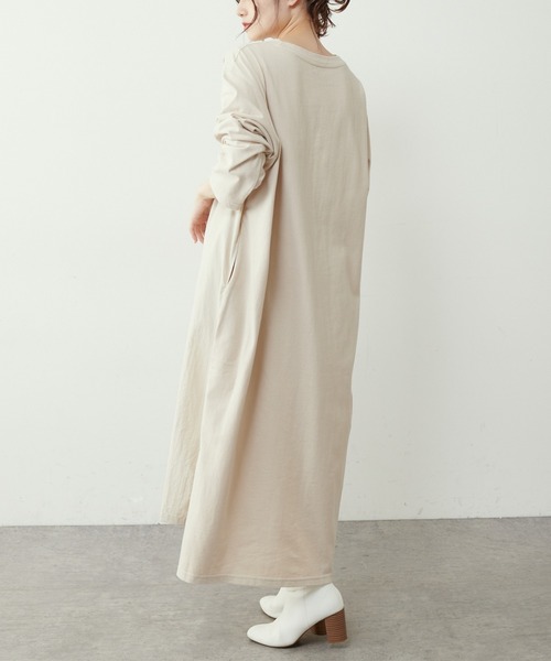 PUAL CE CIN（ピュアルセシン）の「【Ｄu noir】前後切替ワンピース（ワンピース・レディース・ブラック/オフホワイト/ベージュ・FREE）」の10枚目の写真