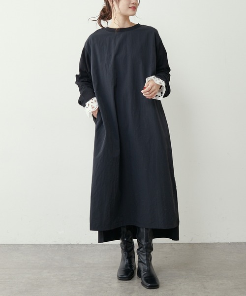 PUAL CE CIN（ピュアルセシン）の「【Ｄu noir】前後切替ワンピース（ワンピース・レディース・ブラック/オフホワイト/ベージュ・FREE）」の11枚目の写真