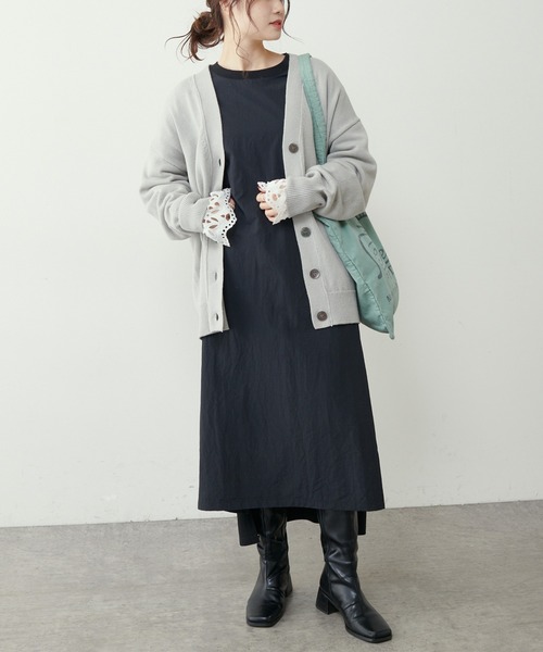 PUAL CE CIN（ピュアルセシン）の「【Ｄu noir】前後切替ワンピース（ワンピース・レディース・ブラック/オフホワイト/ベージュ・FREE）」の13枚目の写真