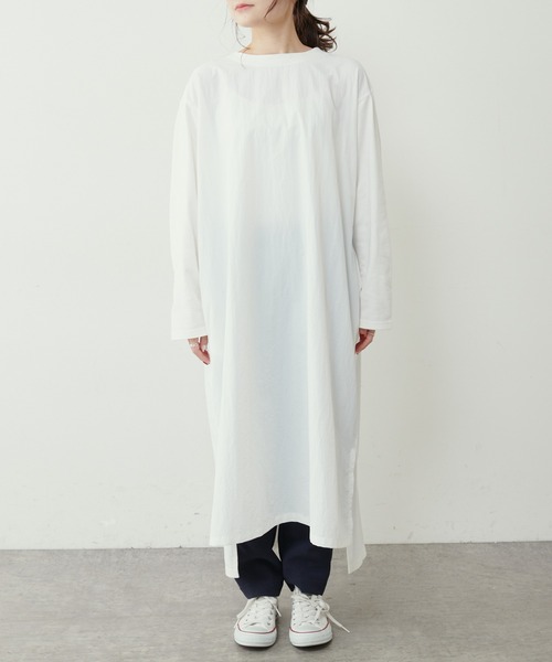 PUAL CE CIN（ピュアルセシン）の「【Ｄu noir】前後切替ワンピース（ワンピース・レディース・ブラック/オフホワイト/ベージュ・FREE）」の14枚目の写真