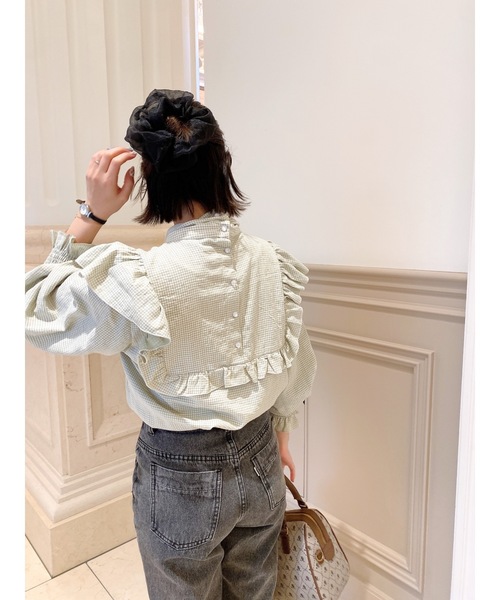 JUMELLE（ジュメロ）の「スプリングタイブラウス（シャツ/ブラウス・レディース・ピンク/グリーン・FREE）」の20枚目の写真