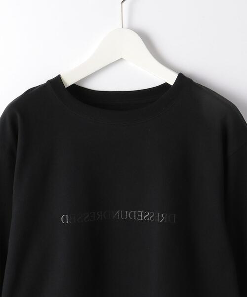 DRESSEDUNDRESSED（ドレスドアンドレスド）の「＜DRESSEDUNDRESSED＞ INVERT LOGO PRINT TEE/Tシャツ（Tシャツ/カットソー・メンズ・ホワイト/ブラック・4/3）」の4枚目の写真