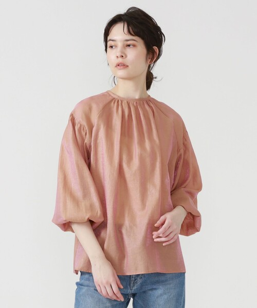 LOVELESS（ラブレス）の「ボリュームスリーブブラウス（シャツ/ブラウス・レディース・ホワイト系その他/ブラック/ピンク・36）」の18枚目の写真