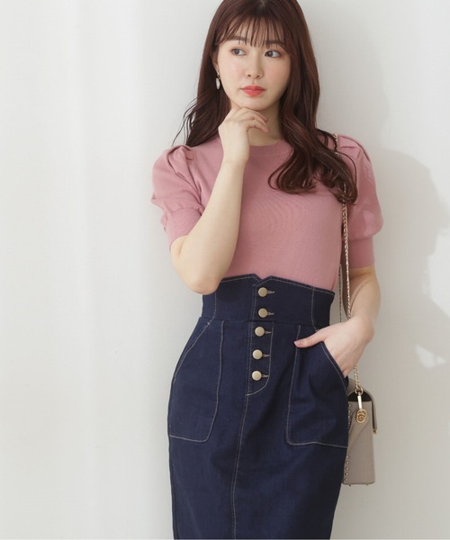 PROPORTION BODY DRESSING（プロポーションボディドレッシング）の「パフスリーブニット / 1212170303（ニット/セーター・レディース・ピンク/グリーン/ダークグレー/ホワイト系その他・SMALL/MEDIUM）」の4枚目の写真