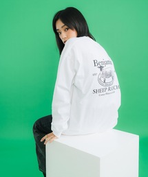 長袖オーバーサイズ アニマル バックプリント ロンT