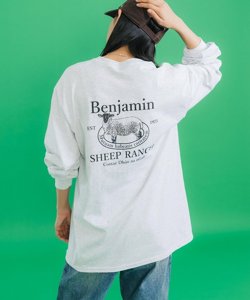 Ressaca(レサーカ)の「長袖オーバーサイズ アニマル バックプリント ロンT(Tシャツ/カットソー・メンズ・ホワイト/ブラック/パープル/グレー/グリーン・M/L)」の11枚目の写真