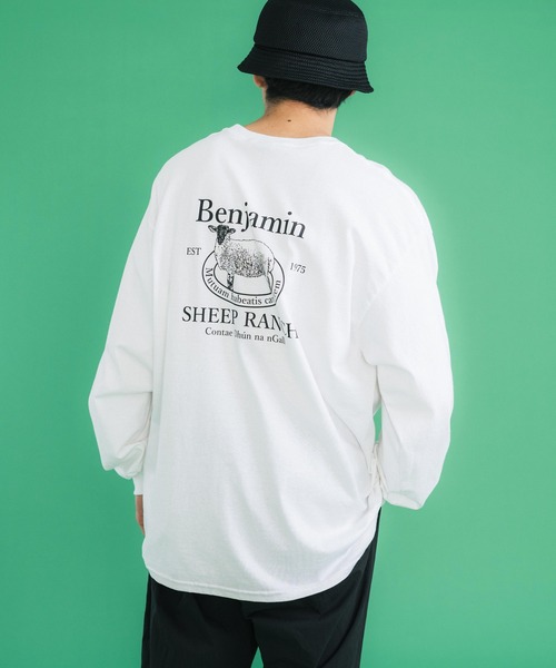 Ressaca(レサーカ)の「長袖オーバーサイズ アニマル バックプリント ロンT(Tシャツ/カットソー・メンズ・ホワイト/ブラック/パープル/グレー/グリーン・M/L)」の14枚目の写真