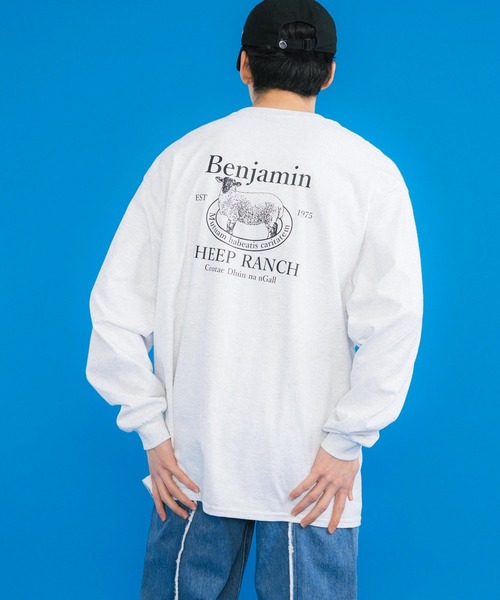 Ressaca(レサーカ)の「長袖オーバーサイズ アニマル バックプリント ロンT(Tシャツ/カットソー・メンズ・ホワイト/ブラック/パープル/グレー/グリーン・M/L)」の15枚目の写真