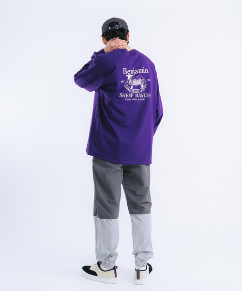 Ressaca(レサーカ)の「長袖オーバーサイズ アニマル バックプリント ロンT(Tシャツ/カットソー・メンズ・ホワイト/ブラック/パープル/グレー/グリーン・M/L)」の21枚目の写真