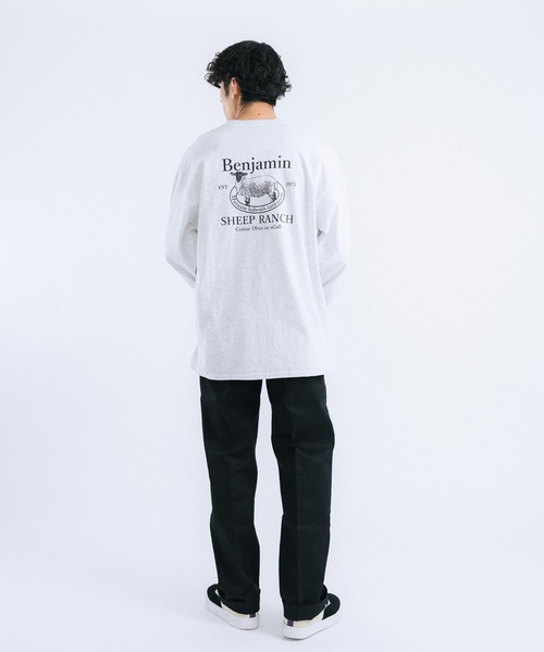Ressaca(レサーカ)の「長袖オーバーサイズ アニマル バックプリント ロンT(Tシャツ/カットソー・メンズ・ホワイト/ブラック/パープル/グレー/グリーン・M/L)」の22枚目の写真