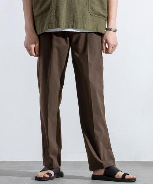 coen(コーエン)の「SOLOTEXタックイージーパンツ(スラックス・メンズ・ネイビー/ブラック/ダークブラウン/グレー・X-LARGE/LARGE/MEDIUM/SMALL)」の11枚目の写真