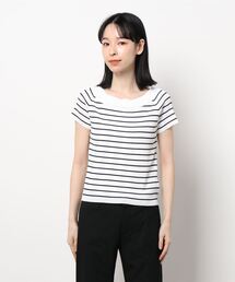 オフカラー前後2wayリブニットプルオーバー