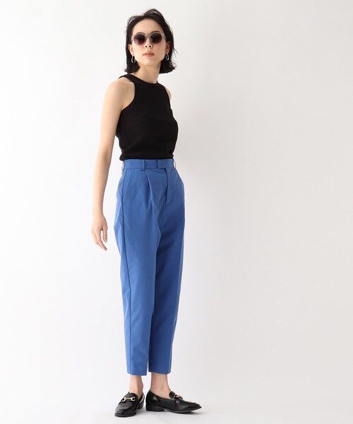 OPAQUE.CLIP（オペークドットクリップ）の「◆GIZAコットン アメスリタンクトップ（タンクトップ・レディース・ブラック/サンドベージュ/ホワイト系・40/38/36）」の14枚目の写真