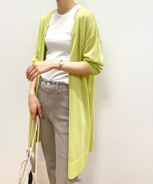 OPAQUE.CLIP（オペークドットクリップ）の「◆GIZAコットン アメスリタンクトップ（タンクトップ・レディース・ブラック/サンドベージュ/ホワイト系・40/38/36）」の20枚目の写真