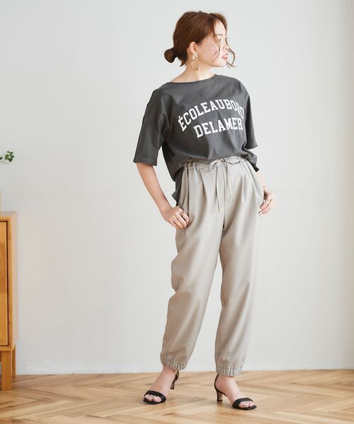 le.coeur blanc（ルクールブラン）の「イージージョガーパンツ（その他パンツ・レディース・ブラック/カーキオリーブ/グレイッシュベージュ・38/36）」の16枚目の写真