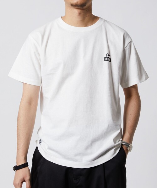 FREAK'S STORE(フリークスストア)の「WEB限定 CHUMS×FREAK'S STORE/チャムス 別注 ブービー バックプリントTシャツ(Tシャツ/カットソー・メンズ・ホワイト/ベージュ/ブラウン/グリーン/ブラック/ネイビー/ブルー・LARGE/MEDIUM/SMALL/X-LARGE)」の22枚目の写真