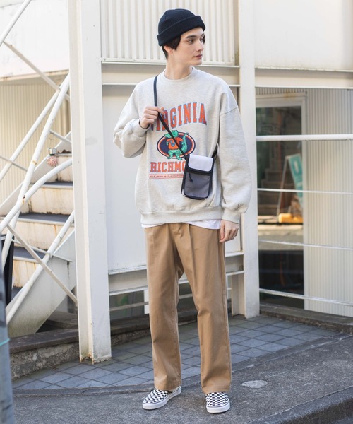 WEGO（ウィゴー）の「WEGO/メッシュポケットネックポーチ（ショルダーバッグ・メンズ・ホワイト/ブラック/イエロー・FREE）」の22枚目の写真