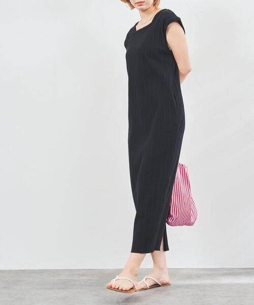 セール Web限定 シンプル レディな着回しアイテム ワイドリブストレートマキシワンピース ワンピース Coen コーエン のファッション通販 Zozotown