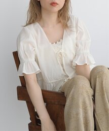 RAY CASSIN | ダブルリボンペプラムブラウス(シャツ/ブラウス)