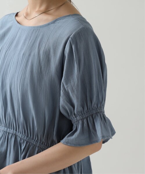 RAY CASSIN(レイカズン)の「ダブルリボンペプラムブラウス(シャツ/ブラウス・レディース・ブラウン/ブルー/キナリ・FREE)」の14枚目の写真