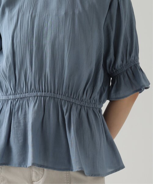 RAY CASSIN(レイカズン)の「ダブルリボンペプラムブラウス(シャツ/ブラウス・レディース・ブラウン/ブルー/キナリ・FREE)」の15枚目の写真