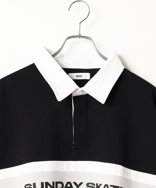 WEGO（ウィゴー）の「WEGO/ヘビーウエイト BIGラガーシャツ（ポロシャツ・メンズ・ブラック/ダークグリーン/ネイビー/パープル・LARGE/MEDIUM）」の13枚目の写真