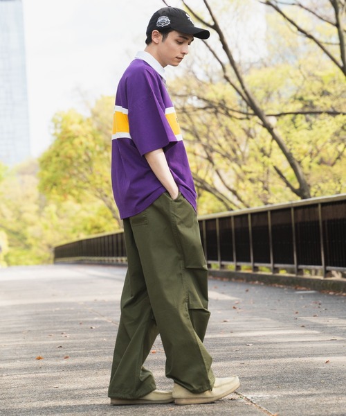 WEGO（ウィゴー）の「WEGO/ヘビーウエイト BIGラガーシャツ（ポロシャツ・メンズ・ブラック/ダークグリーン/ネイビー/パープル・LARGE/MEDIUM）」の10枚目の写真