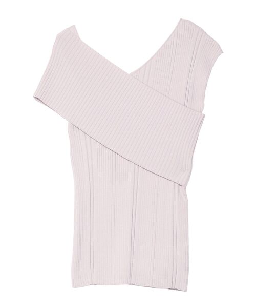 LAGUNAMOON（ラグナムーン）の「アシンメトリーショルダーニットプルオーバー（ニット/セーター・レディース・ブラック/ターコイズブルー/ベージュ・FREE）」の20枚目の写真