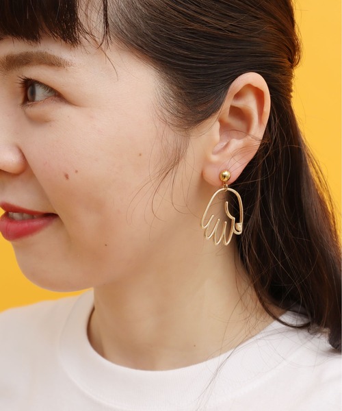 didizizi（ディディジジ）の「じゃんけんピアス/イヤリング　パー（ピアス（両耳用）・レディース・シルバー/ゴールド/シルバー系その他/ゴールド系その他・FREE）」の13枚目の写真