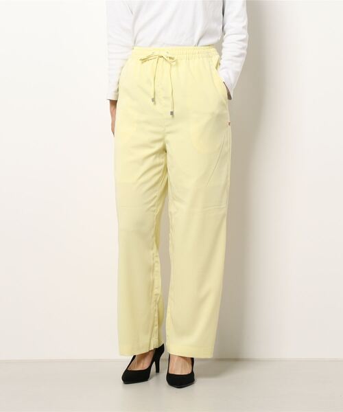 AMERICAN HOLIC(アメリカンホリック)の「ドロストとろみワイドパンツ2(その他パンツ・レディース・ライトイエロー・M/S/L)」の2枚目の写真