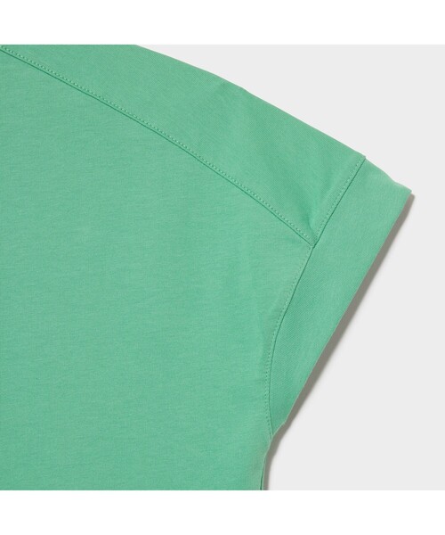 AIGLE（エーグル）の「吸水速乾 フレンチスリーブTシャツ（Tシャツ/カットソー・レディース・ダークグリーン/ホワイト/エメラルド・M/L/S）」の17枚目の写真