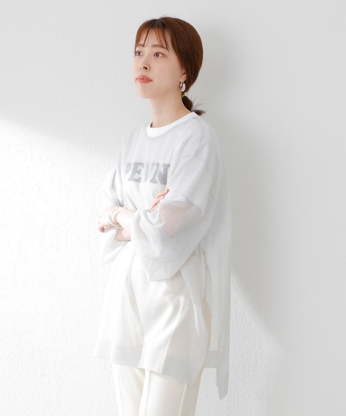 SHENERY（シーナリー）の「バックVシアーニットプルオーバー（ニット/セーター・レディース・ライトグレー/ブラック/ピンク・FREE）」の5枚目の写真