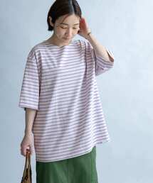 FORK&SPOON | 『ユニセックス』FORK&SPOON　ボートネックボーダーショートスリーブ(Tシャツ/カットソー)