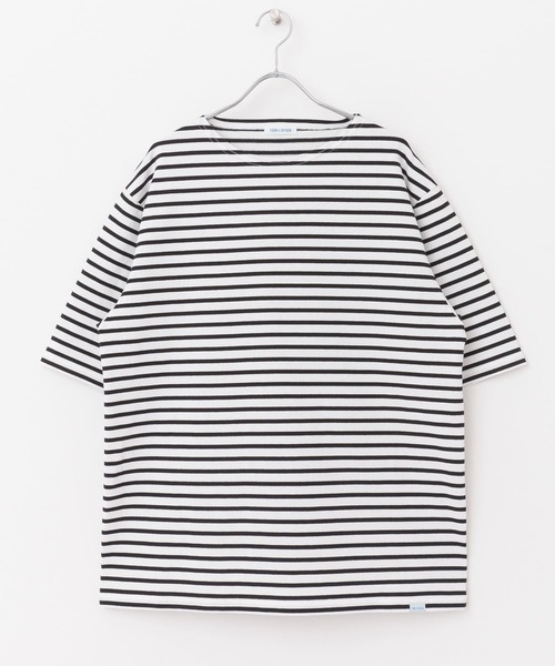 FORK&SPOON(フォークアンドスプーン)の「『ユニセックス』FORK&SPOON ボートネックボーダーショートスリーブ(Tシャツ/カットソー・メンズ・ホワイト系その他/ブラック系その他/グリーン系その他/パープル系その他・4/5)」の13枚目の写真