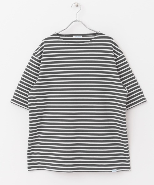 FORK&SPOON(フォークアンドスプーン)の「『ユニセックス』FORK&SPOON ボートネックボーダーショートスリーブ(Tシャツ/カットソー・メンズ・ホワイト系その他/ブラック系その他/グリーン系その他/パープル系その他・4/5)」の14枚目の写真