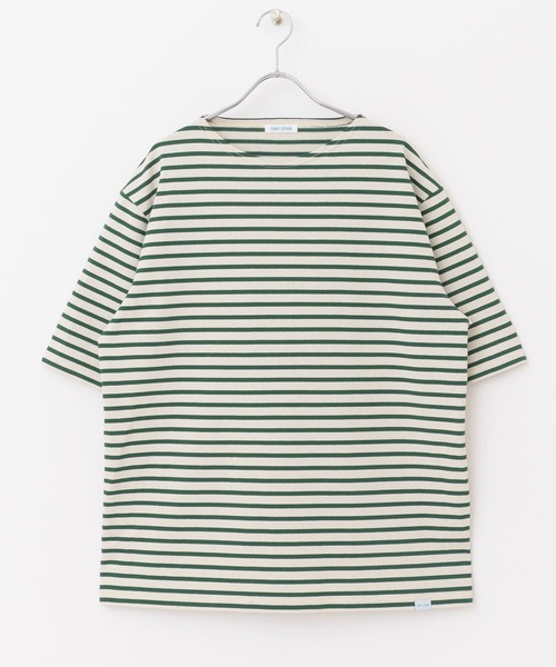 FORK&SPOON(フォークアンドスプーン)の「『ユニセックス』FORK&SPOON ボートネックボーダーショートスリーブ(Tシャツ/カットソー・メンズ・ホワイト系その他/ブラック系その他/グリーン系その他/パープル系その他・4/5)」の15枚目の写真